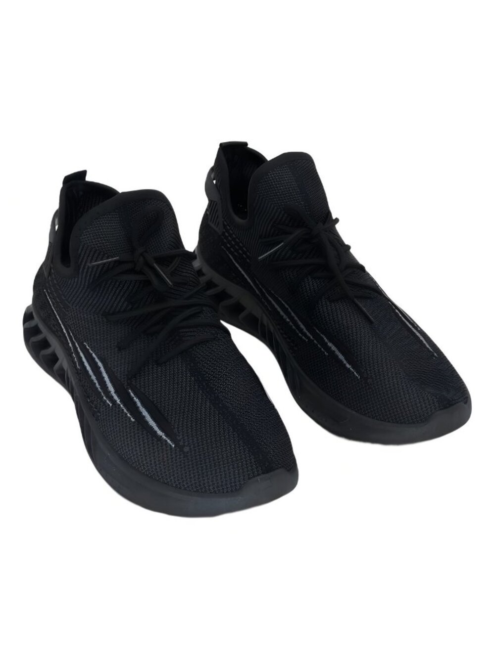 Akademiks Men's Fit 3.0 Knit Jogger Sneaker Black Size 10M